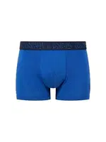 U.S. Polo Assn. Erkek Karışık Renk Pamuklu 3Lü Boxer 80518 Mavi görsel 4