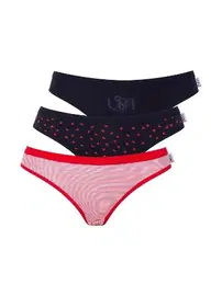 Us. POLO Assn. U.s Polo Assn. Pamuklu 3Lü Kadın Slip Külot 66425