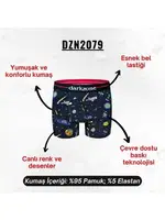 Uzay Desenli Boxer (Dijital Baskılı) Darkzone DZN2079 görsel 8