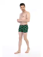 Uzaylı Desenli Dijital Baskı Çift Kaplan Erkek Boxer 796 Görsel görsel 5