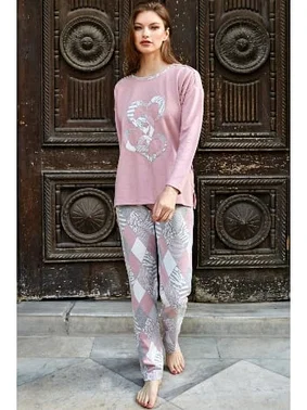 Anıl Uzun Kol Sweat ve Pantolon Pijama Takım Anıl 9741 - Alternatif Görünüm