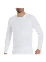 Uzun Kollu Likralı Beyaz O-Yaka Erkek T-Shirt Yıldız 85 Beyaz