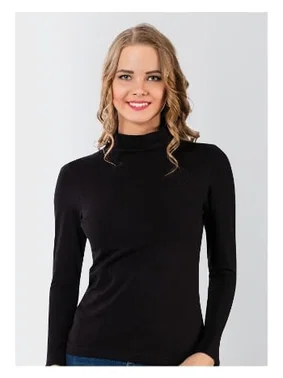 Donex Uzun Kollu Yarım Balıkçı Likralı Kadın Body Donex 3227