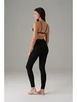 Uzun Termal  Kadın Tayt Doreanse 8062 Siyah detay görünüm