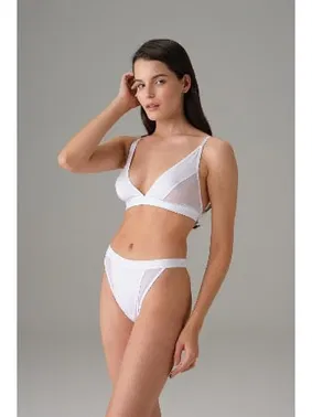 Doreanse V Kesim Tül Detaylı Yüksek Bel Kadın Slip Doreanse 7153