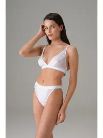 Doreanse V Kesim Tül Detaylı Yüksek Bel Kadın Slip Doreanse 7153