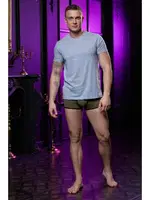 V Yaka Gri Erkek T-shirt Darkzone DZN8613 görsel 4