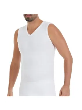 Yıldız Çamaşır V-Yaka Ribana Pamuk 3'lü Paket Beyaz Sıfır Kollu Erkek Atlet Yıldız 22