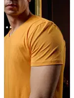 V Yaka Sarı Erkek T-shirt Darkzone DZN8622 görsel 7