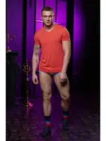 V Yaka Turuncu Erkek T-shirt Darkzone DZN8621