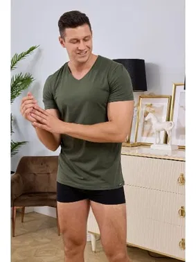 Darkzone V Yaka Yeşil Erkek T-shirt Darkzone DZN8619 - Alternatif Görünüm