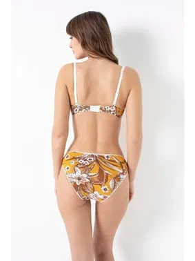Anıl Viskon Balenli Destekli Dolgulu Çiçek Baskılı Sütyen ve Slip Takım 4242 - Alternatif Görünüm