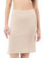 Viskon Kumaş Esnek Rahat Diz üstü Astar Jüpon Kombinezon Özkan 27134 Ten