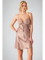 Vizon 2li Sabahlık Gecelik Takım Ahu 7711 Vizon detay görünüm