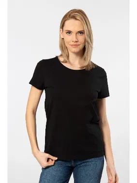 Wtshirt Pamuklu Siyah Kısa Kollu Kadın Tshirt Wtshirt London
