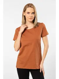 Wtshirt Bisiklet Yaka Kısa Kollu Kadın Tshirt Wtshirt London