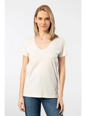 Wtshirt Kısa Kollu Pamuklu Derin V Yaka Wtshirt Milano Tshirt - Alternatif Görünüm