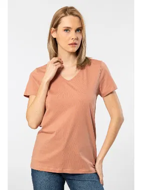 Wtshirt V Yaka Kısa Kollu Wtshirt Venice  Kadın Tshirt - Alternatif Görünüm