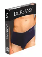 Yazı Baskılı Basic Erkek Külot Slip Doreanse 1023 Lacivert farklı açı