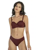 Yekpare Nefes Alan Sütyen Takım Fabony 4200 Bordo