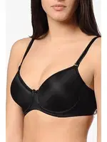 Yeni İnci 6010 Desteksiz Basic Soft Sütyen Siyah detay görünüm