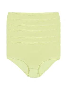 Yıldız Çamaşır Yeşil 6'lı Paket Likralı İz Yapmaz Kadın Bato Külot Yıldız 3742