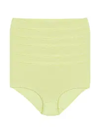 Yıldız Çamaşır Yeşil 6'lı Paket Likralı İz Yapmaz Kadın Bato Külot Yıldız 3742