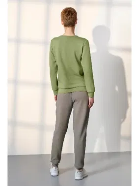 Doreanse Yeşil Sweatshirt Gri Jogger Kadın Eşofman Takımı Doreanse 25K4049 - Alternatif Görünüm