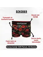Yılan Desenli Erkek Boxer (Dijital Baskılı) Darkzone DZN3069 farklı açı
