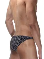 Yıldız Desenli Siyah Erkek Slip  Darkzone DZN6441 detay görünüm