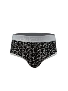 Darkzone Yıldız Desenli Siyah Hipster Erkek Slip  Darkzone DZN6121