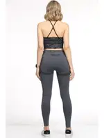 Yüksek Bel File Detaylı Kadın Spor Tayt Miorre 001-016344 Antrasit farklı açı