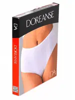 Yüksek Bel Pamuk Kadın Külot Slip Doreanse 7173 Beyaz farklı açı