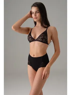 Doreanse Yüksek Bel Pamuklu Dantelli Kadın Slip Doreanse 7136