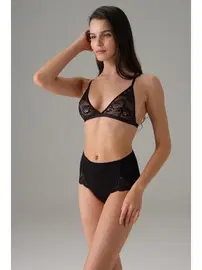 Doreanse Yüksek Bel Pamuklu Dantelli Kadın Slip Doreanse 7136