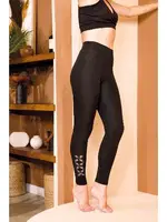 Yüksek Bel Taş Detaylı Dalgıç Kumaş Tayt Lady 8216 detay görünüm