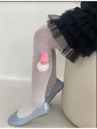 Daymod Zincir Aksesuarlı Koton Çocuk Külotlu Çorap Daymod D2142065