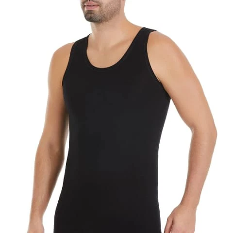 3'lü Paket Bambu Erkek Siyah Atlet Yıldız 316