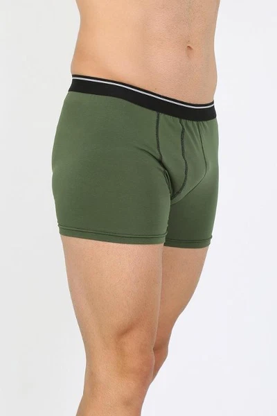 Erkek Pamuk Likralı Akbeniz Boxer Haki 40133