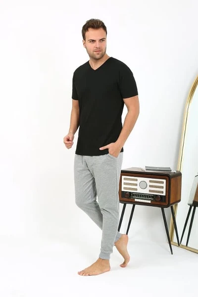 Gri Pamuklu Tek Alt Erkek Pijama Akbeniz 27551