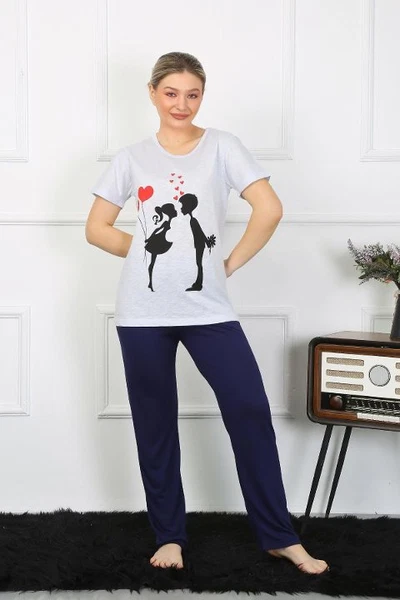 Akbeniz Kadın Kısa Kol Penye Pİjama Takımı 4208