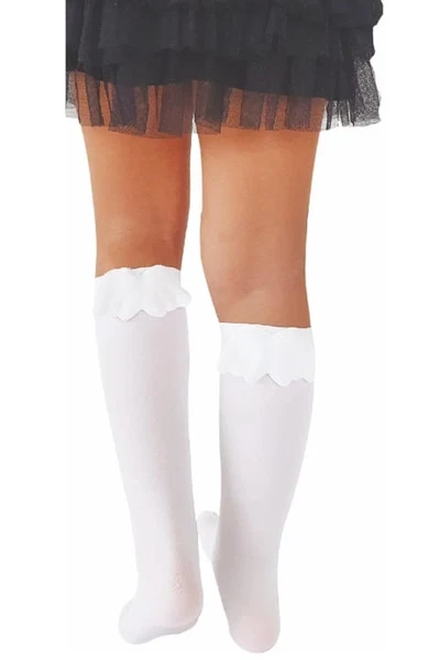 Angel Aks. Çocuk Dizaltı Çorap Beyaz Daymod D2242011