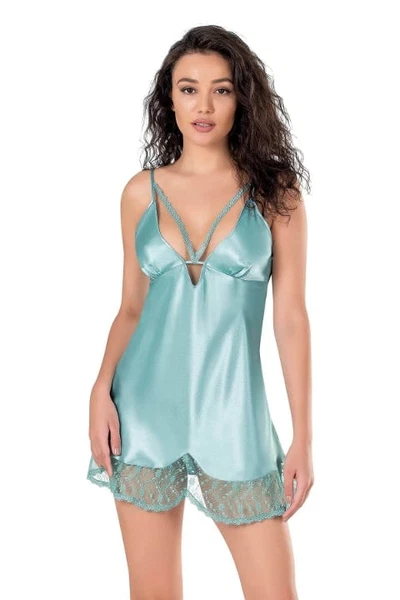 Aqua Saten Gecelik Ahu Primoda 8107