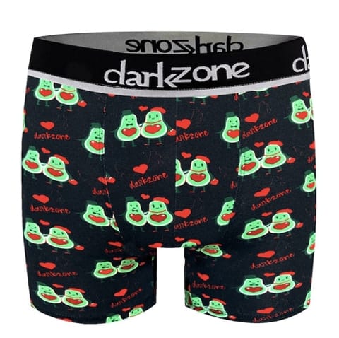 Avakado Çift Desenli Sevgililer Günü Erkek Boxer Darkzone DZNVD1102