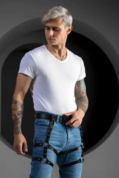 Deri Erkek Bacak Harness missisX 88036