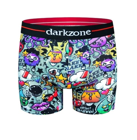 Emoji Desenli Boxer (Dijital Baskılı) Darkzone DZN2078