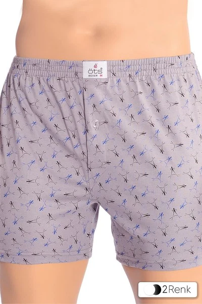 Erkek Boxer Desenli Süprem %100 Pamuk ÖTS 2651