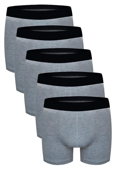 Erkek Boxer Gri 5'Li Set Darkzone DZN5555GR