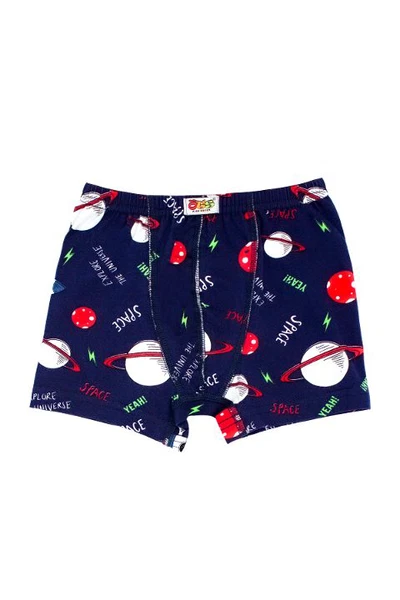 Erkek Çocuk Boxer Likralı Uzay Serisi ÖTS 7215 - 6 ADET