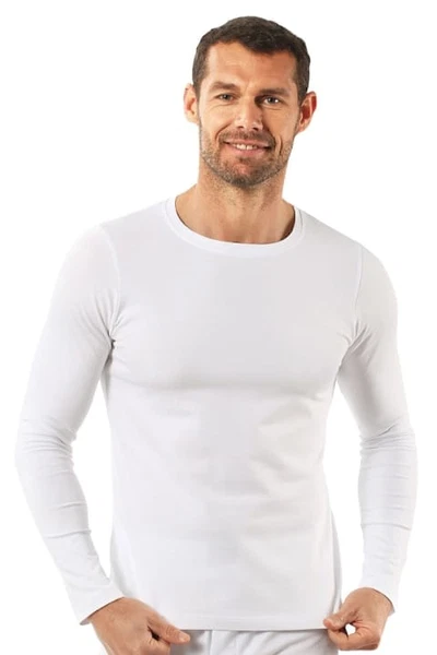 Erkek Penye Likralı Pamuklu Yuvarlak Yaka Uzun Kol T-Shirt Fanila Özkan 0266